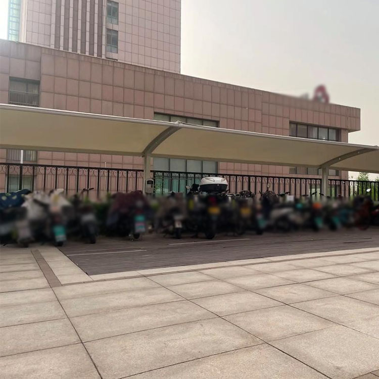 庄浪县膜结构电动车棚